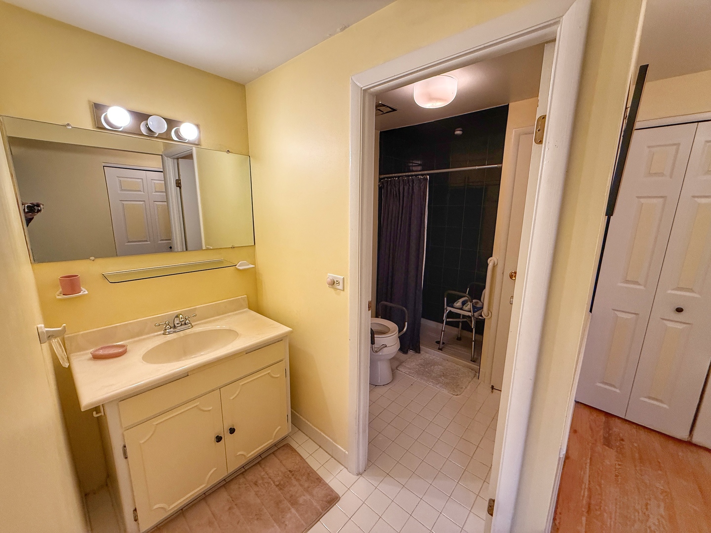 526 Springinsguth Road Schaumburg, IL 60193 - Photo 13 of 24 a bathroom with a sink a light fixture and a mirror