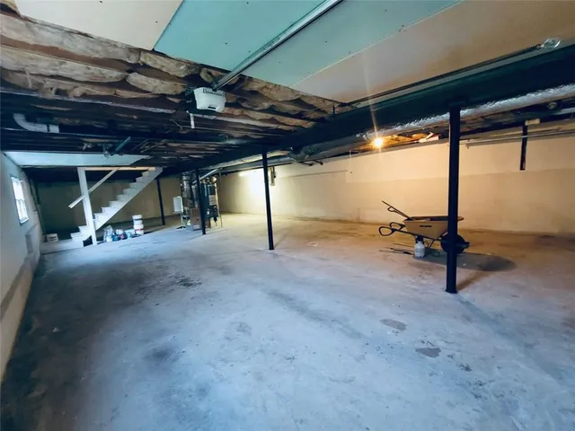 a view of porch with a small deck