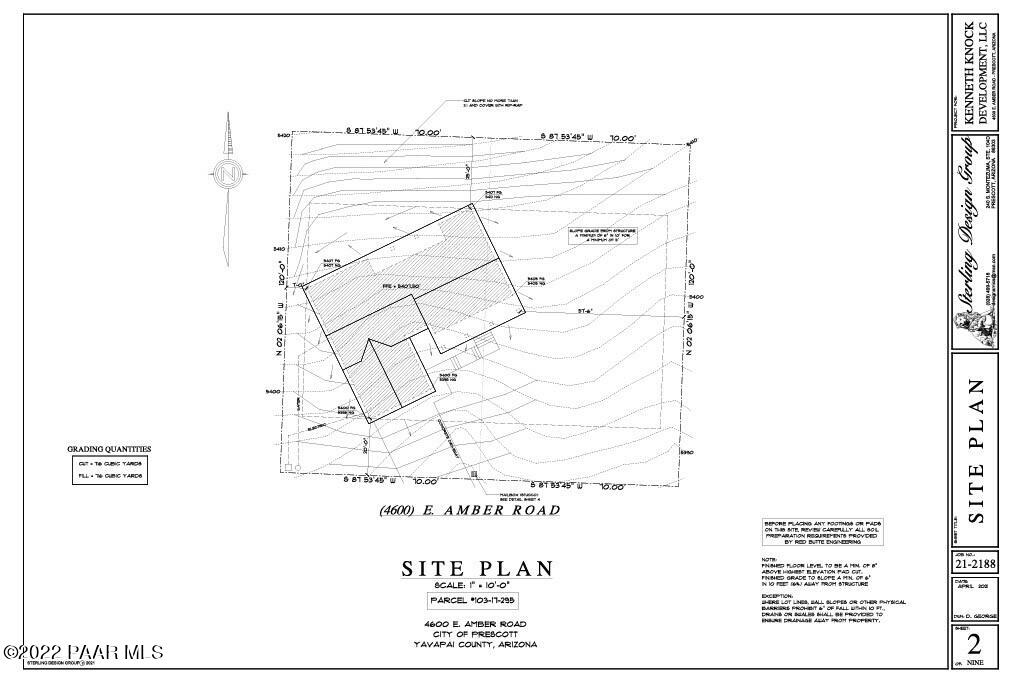 4544 East Amber Road Prescott, AZ 86301 - Photo 27 of 33 2188.2 Site Plan1024_1