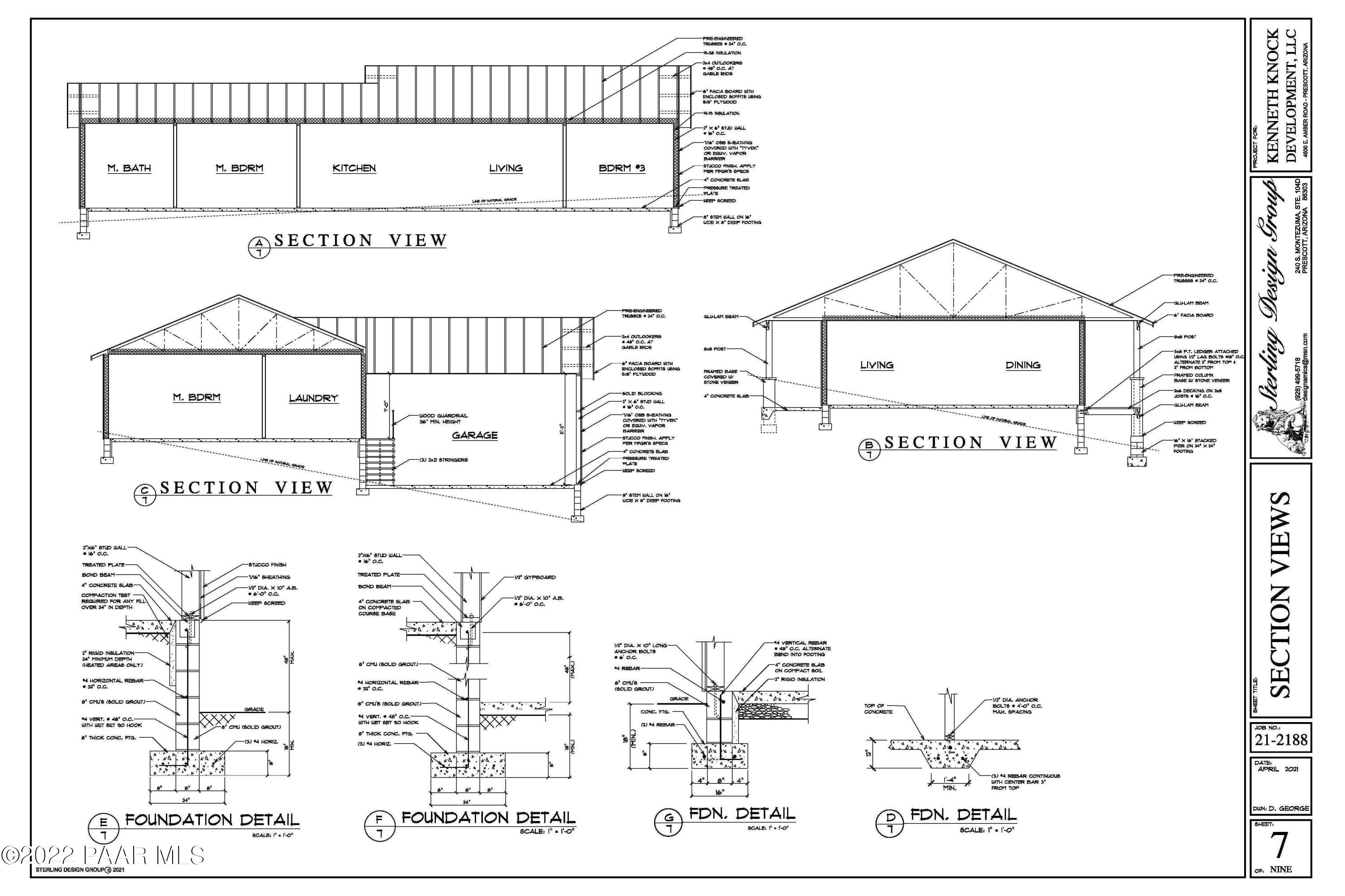 4544 East Amber Road Prescott, AZ 86301 - Photo 29 of 33 2188.7 Section Views