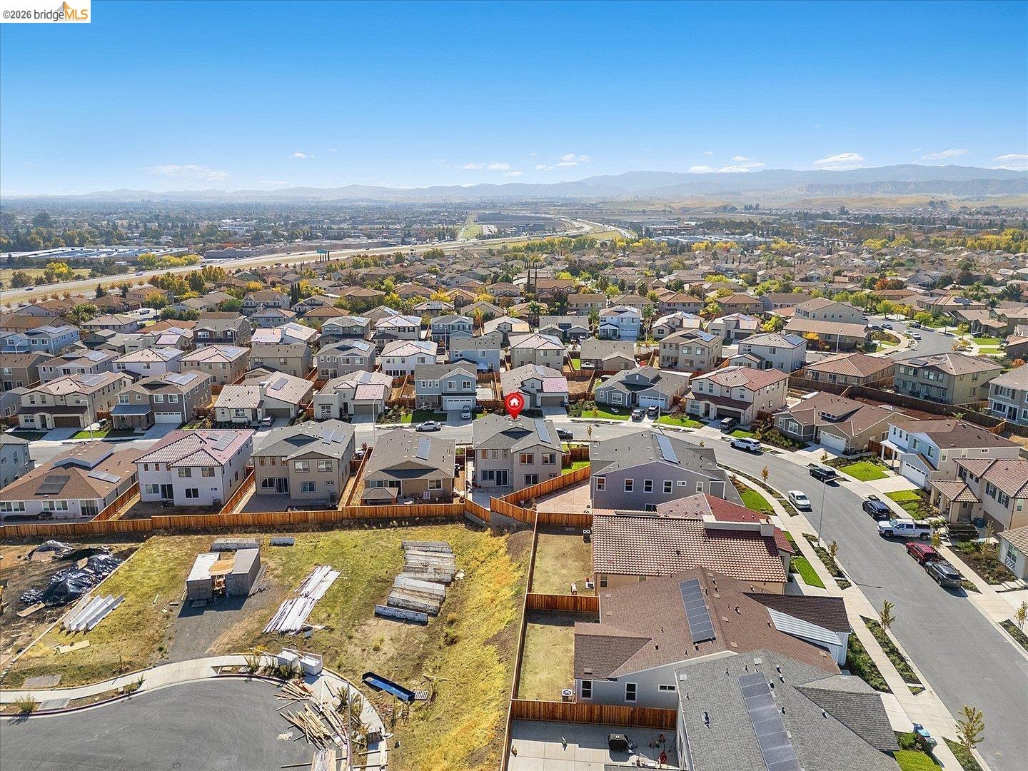 5601 Ridgepoint Way Antioch, CA 94531 - Photo 53 of 59 Aerial perspective of a developed residential area with distant mountains