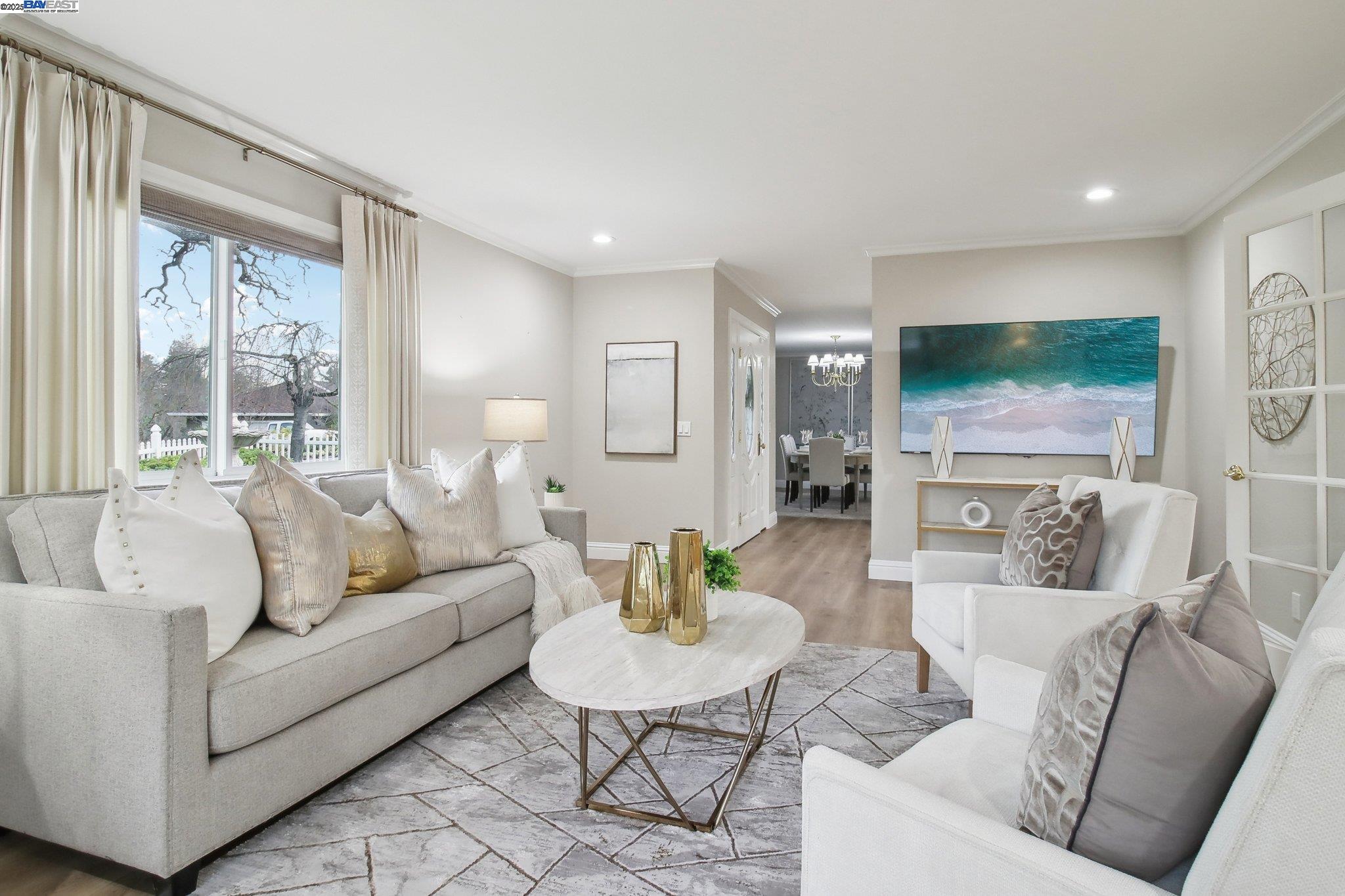 484 El Pintado Road Danville, CA 94526 - Photo 16 of 60 a living room with furniture and a flat screen tv