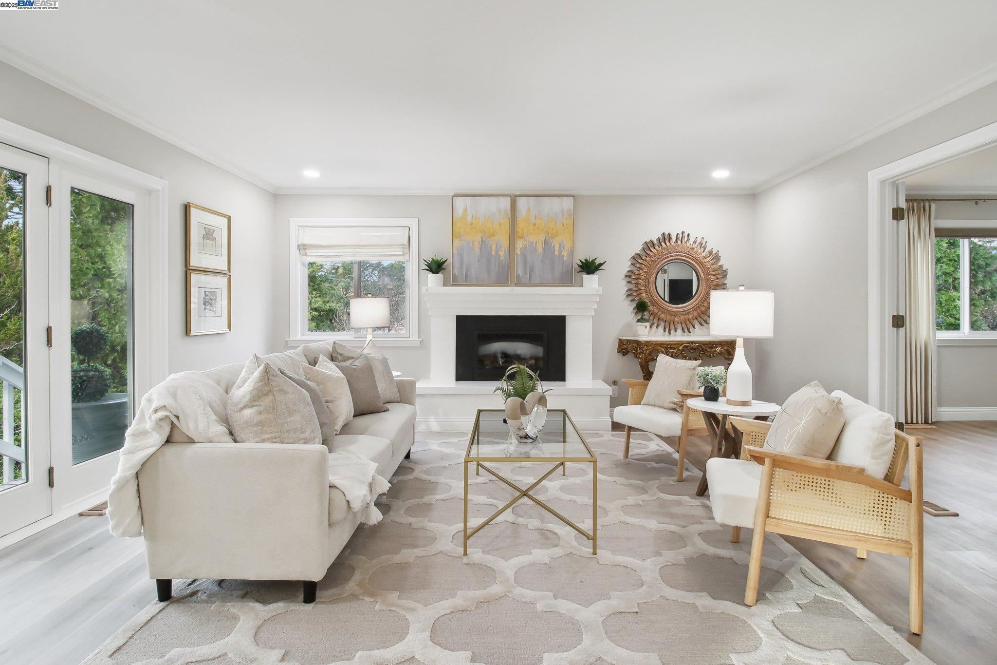 484 El Pintado Road Danville, CA 94526 - Photo 21 of 60 a living room with furniture and a fireplace