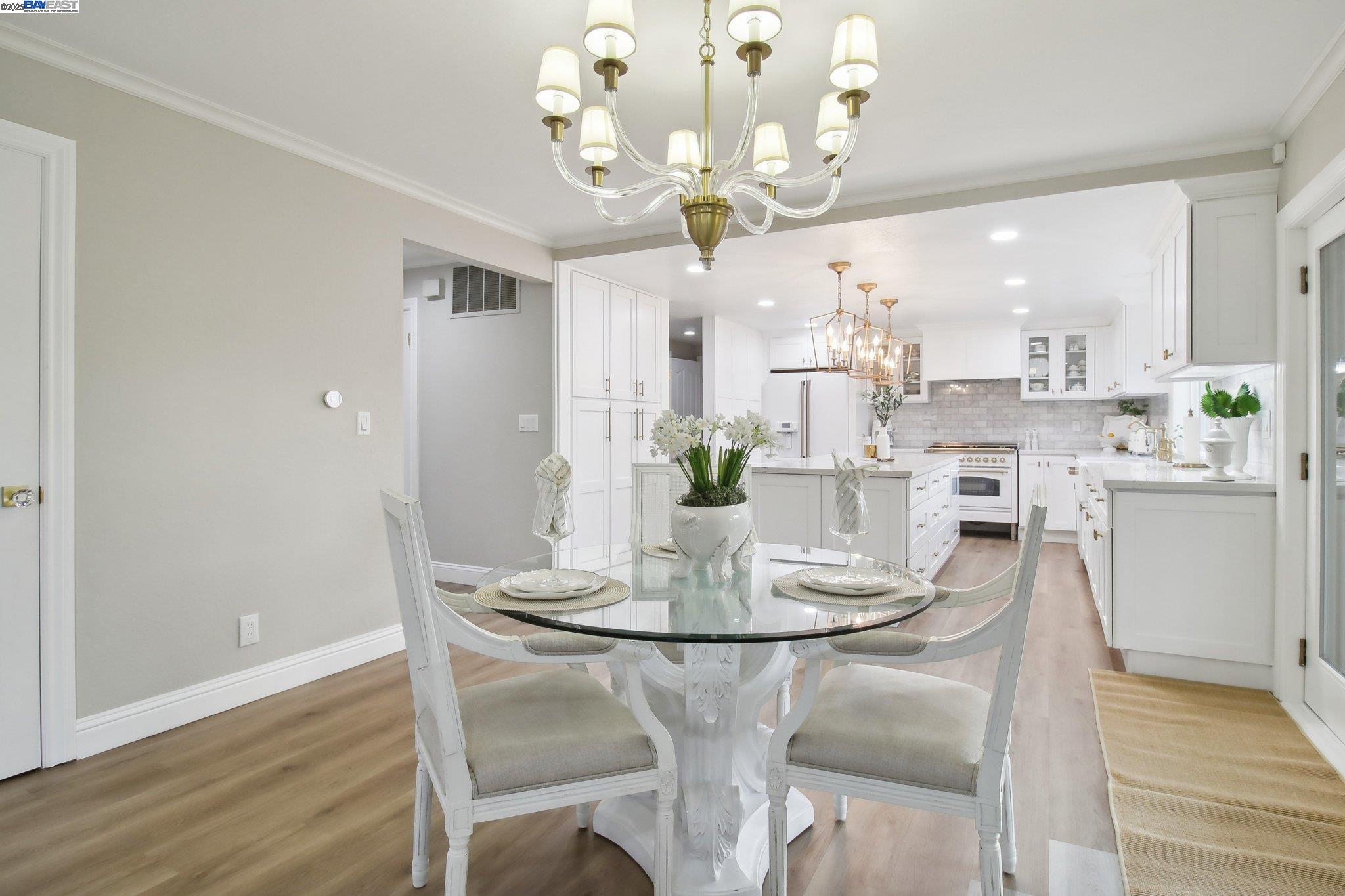 484 El Pintado Road Danville, CA 94526 - Photo 22 of 60 a view of a dining room with furniture and wooden floor