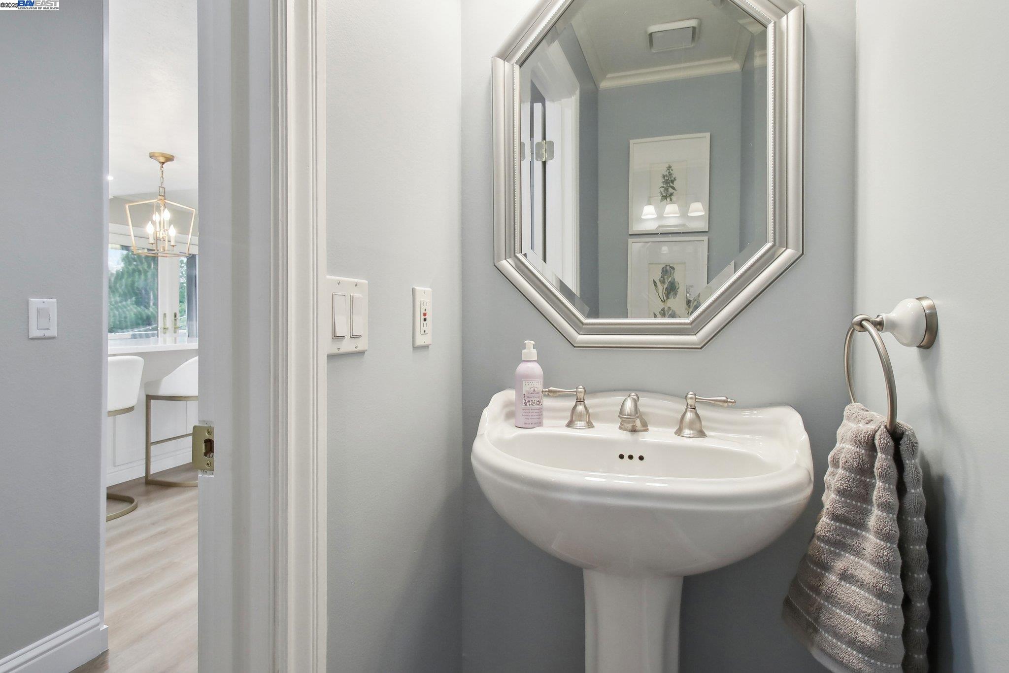 484 El Pintado Road Danville, CA 94526 - Photo 29 of 60 a bathroom with a sink and a mirror