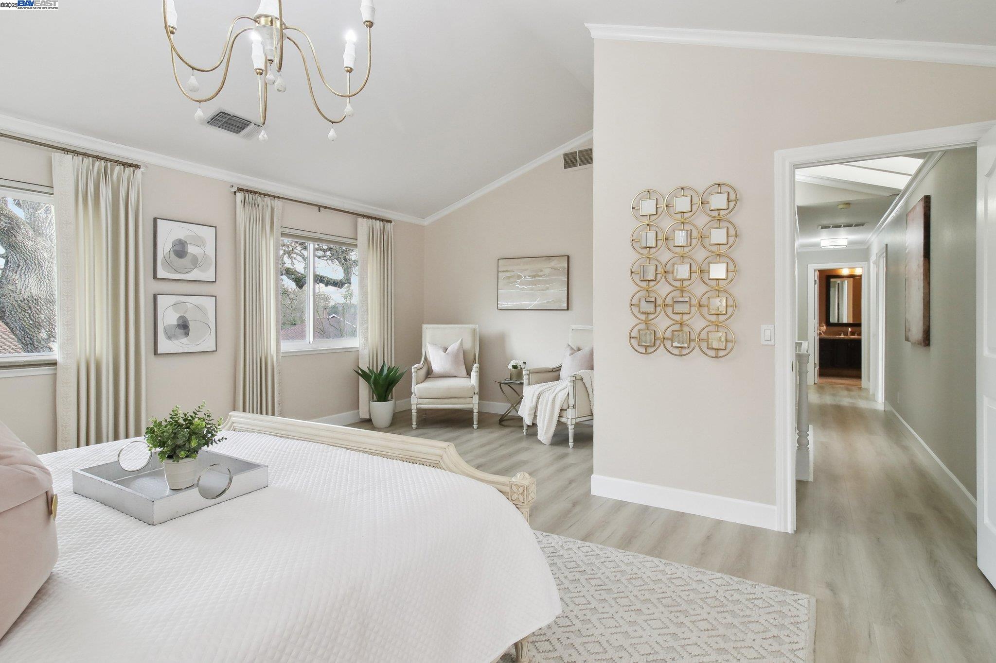 484 El Pintado Road Danville, CA 94526 - Photo 32 of 60 a bed room with a bed and a chair