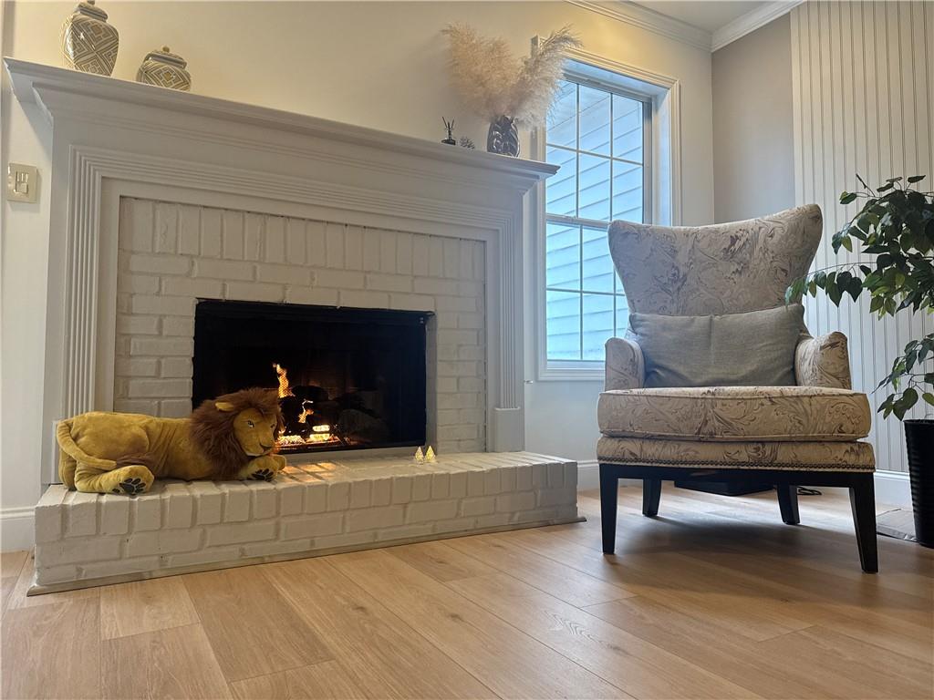 790 Hiram Davis Road Lawrenceville, GA 30045 - Photo 2 of 21 a living room with furniture and a fireplace