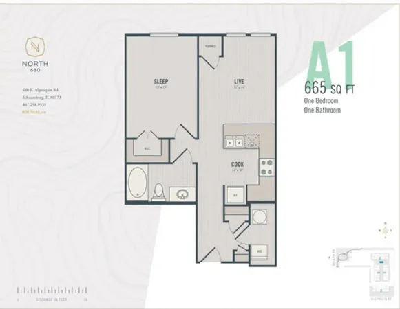 $2,259 | 680 East Algonquin Road, Unit 1404, Schaumburg, IL 60173