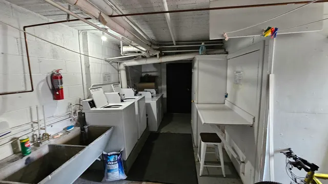 a view of storage and utility room