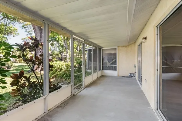 a view of hallway with stairs