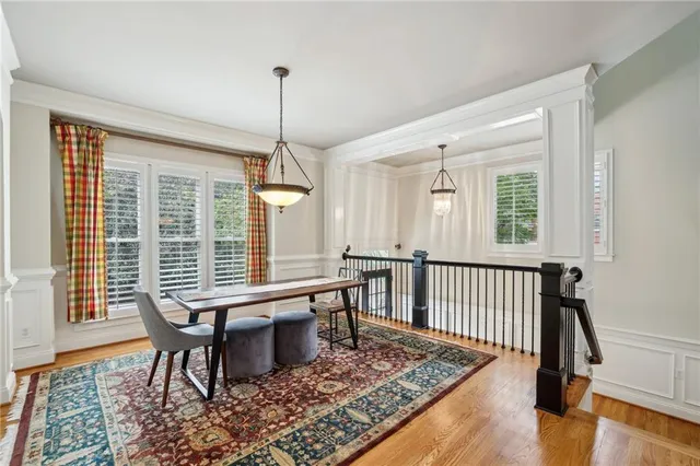 a view of a room with furniture window and wooden floor