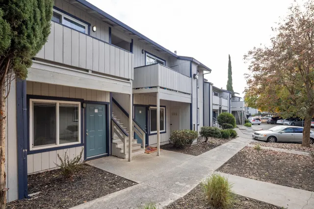 a view of a house with a patio