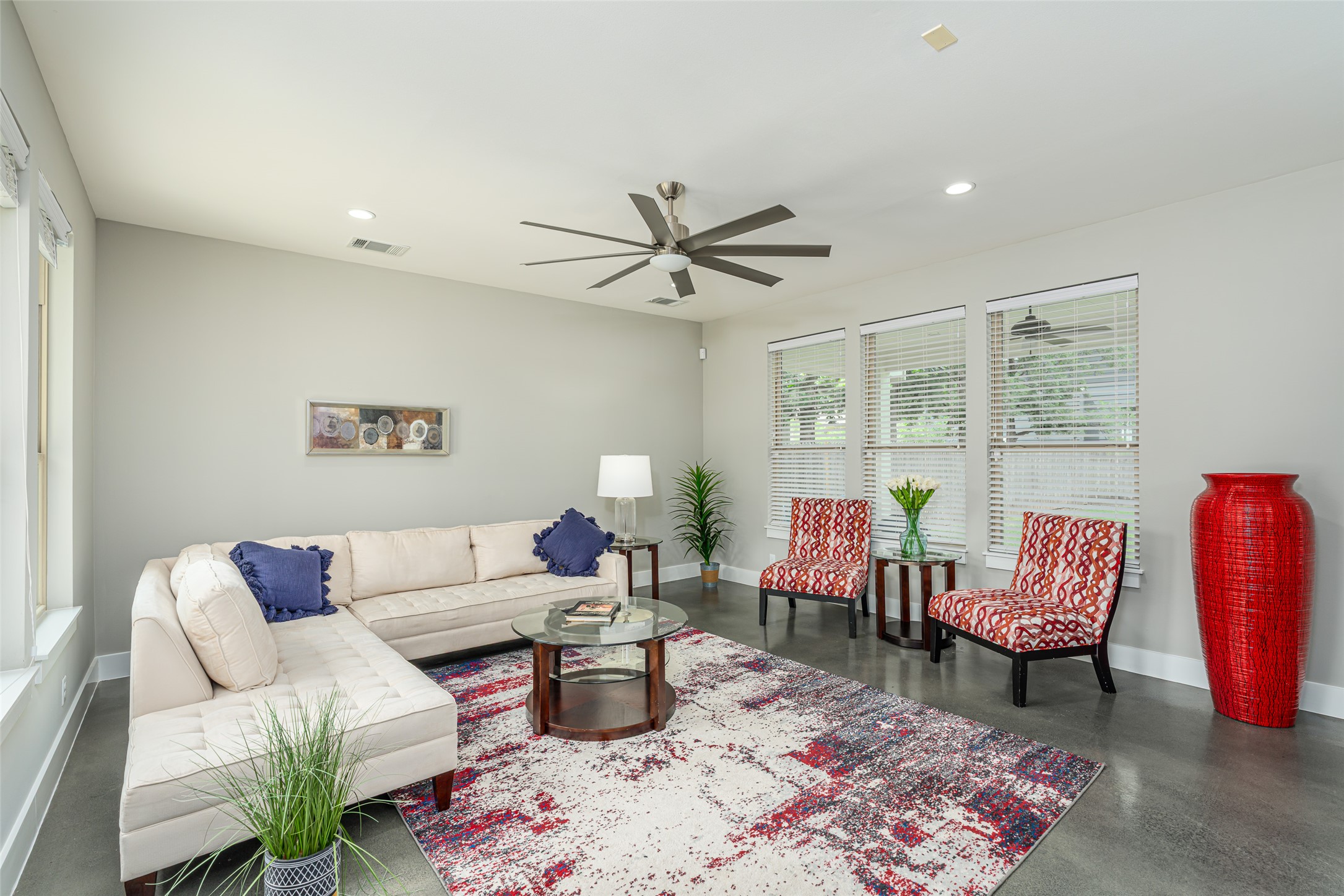 705 East 49th Street, Unit A Austin, TX 78751 - Photo 1 of 40 a living room with furniture and a large window