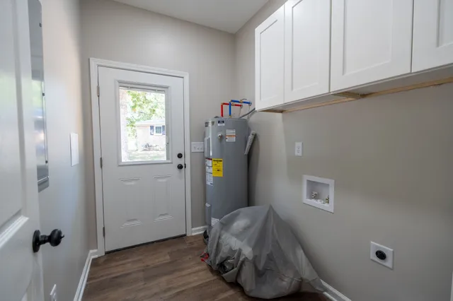 a room with storage and utility