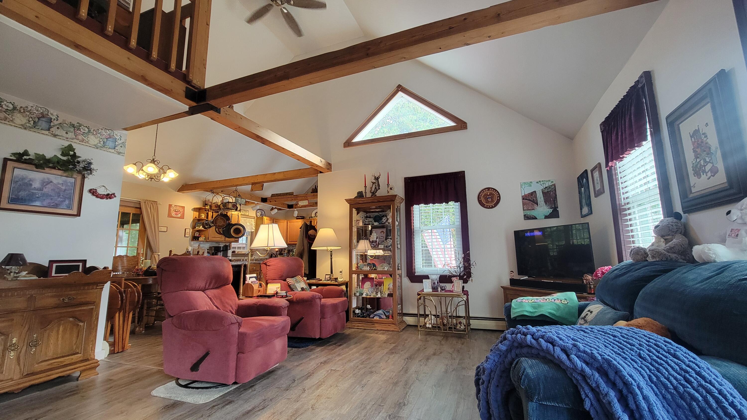 104 Old County Road Machias, ME 04654 - Photo 7 of 42 Living Room Ceiling