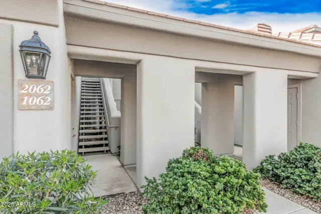a view of front door of house