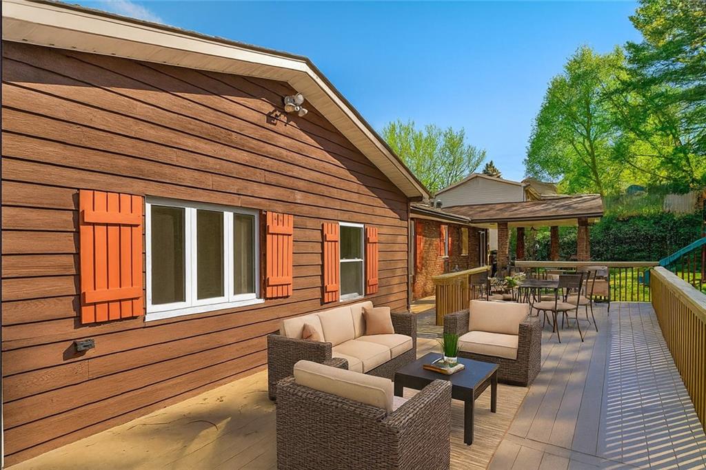143 Northview Circle Beaver, PA 15009 - Photo 35 of 41 a balcony with furniture and a potted plant