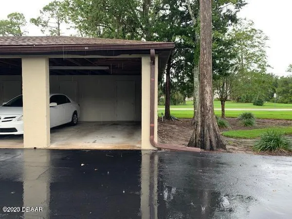 a view of outdoor space and deck