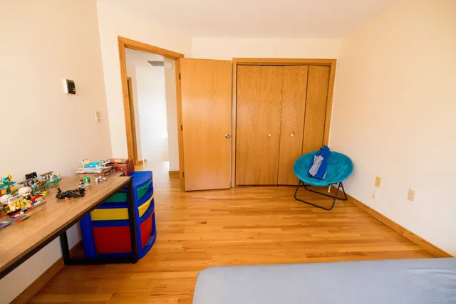 a room with gym equipment