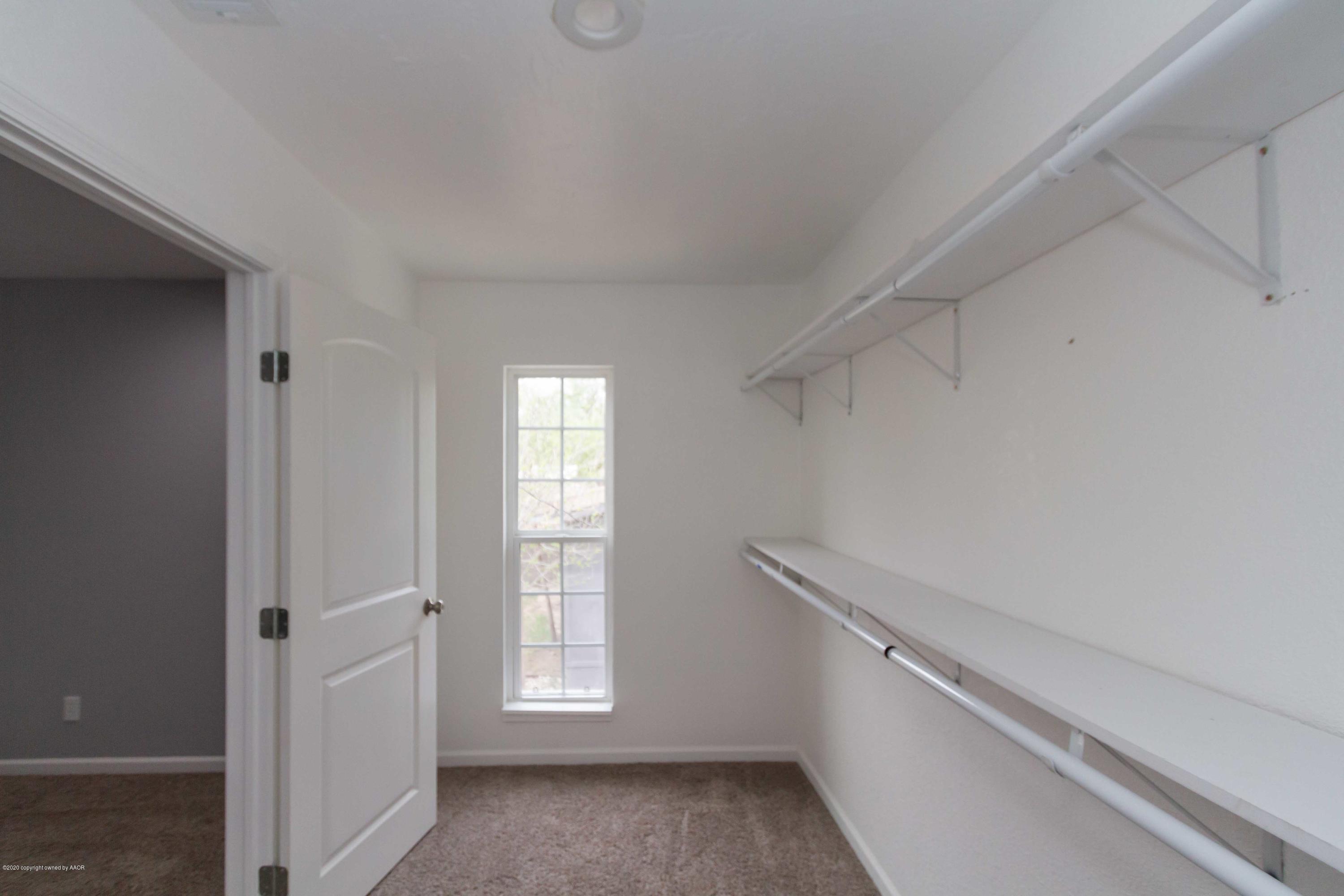 4217 Gary Lane Amarillo, TX 79110 - Photo 24 of 58 MASTER CLOSET VIEW 2