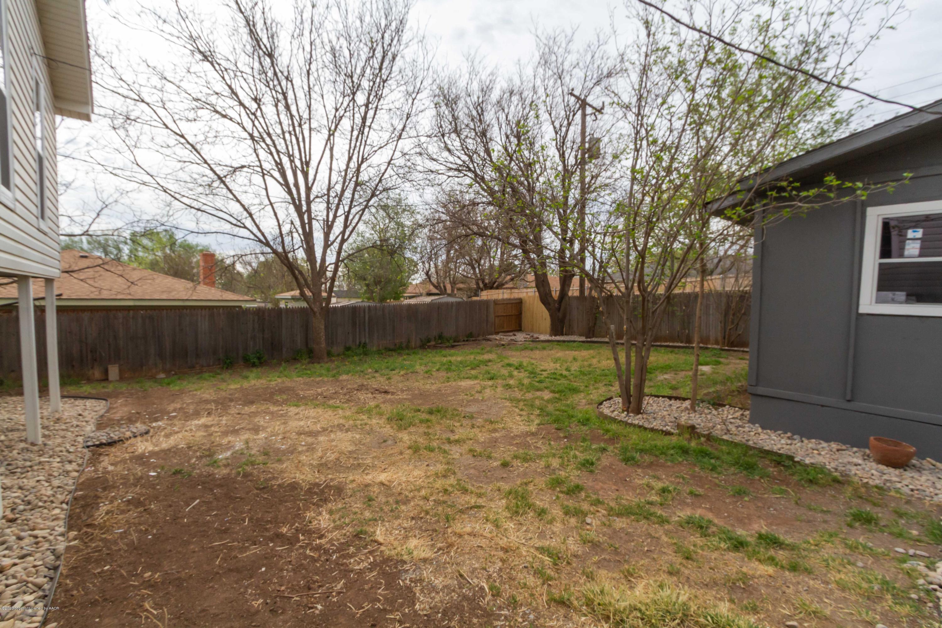 4217 Gary Lane Amarillo, TX 79110 - Photo 51 of 58 BACKYARD VIEW 2