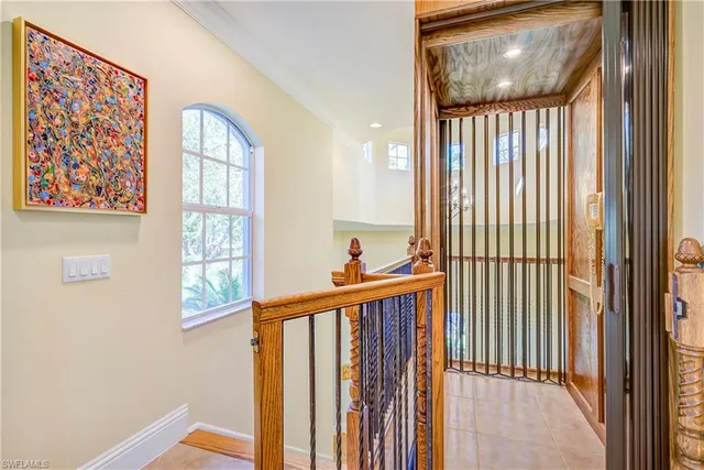 a view of a balcony and window