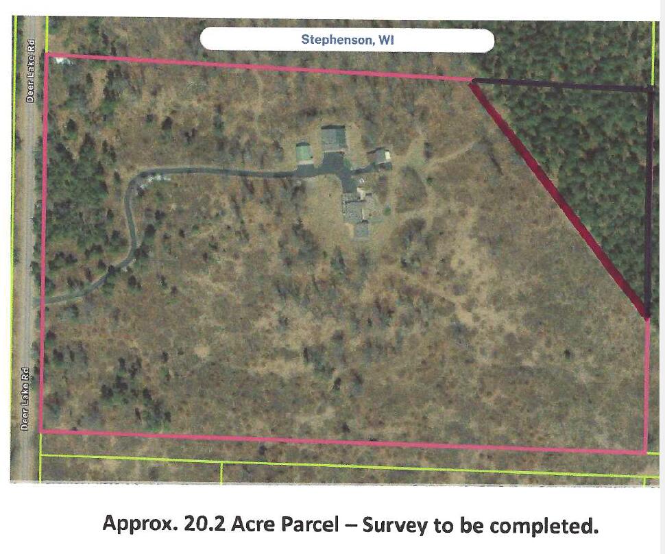 N11024 Deer Lake Road Stephenson, WI 54104 - Photo 3 of 99 Parcel Map