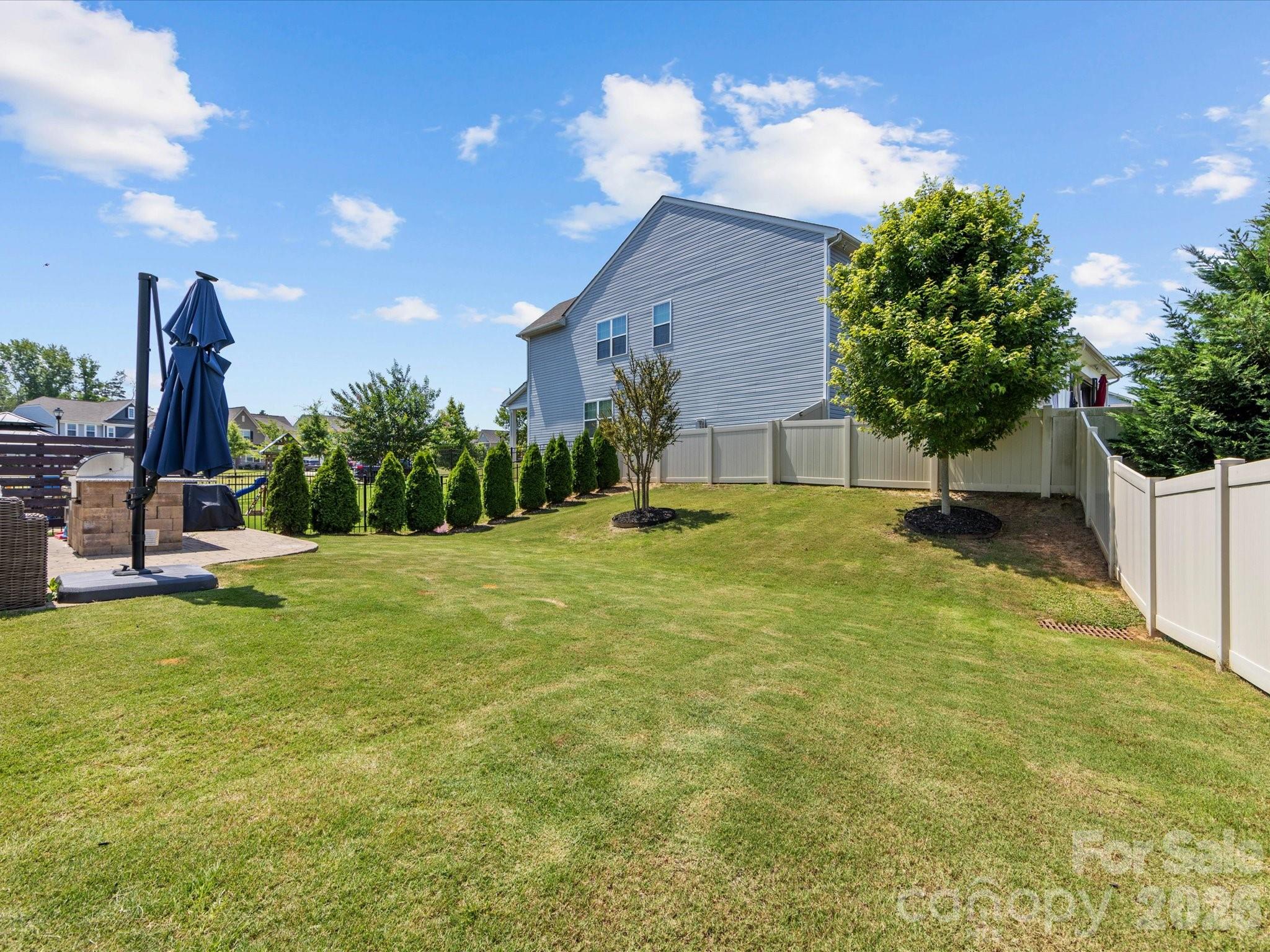 4261 Coachwhip Avenue Lancaster, SC 29720 - Photo 35 of 42 a view of a backyard with a garden and entertaining space