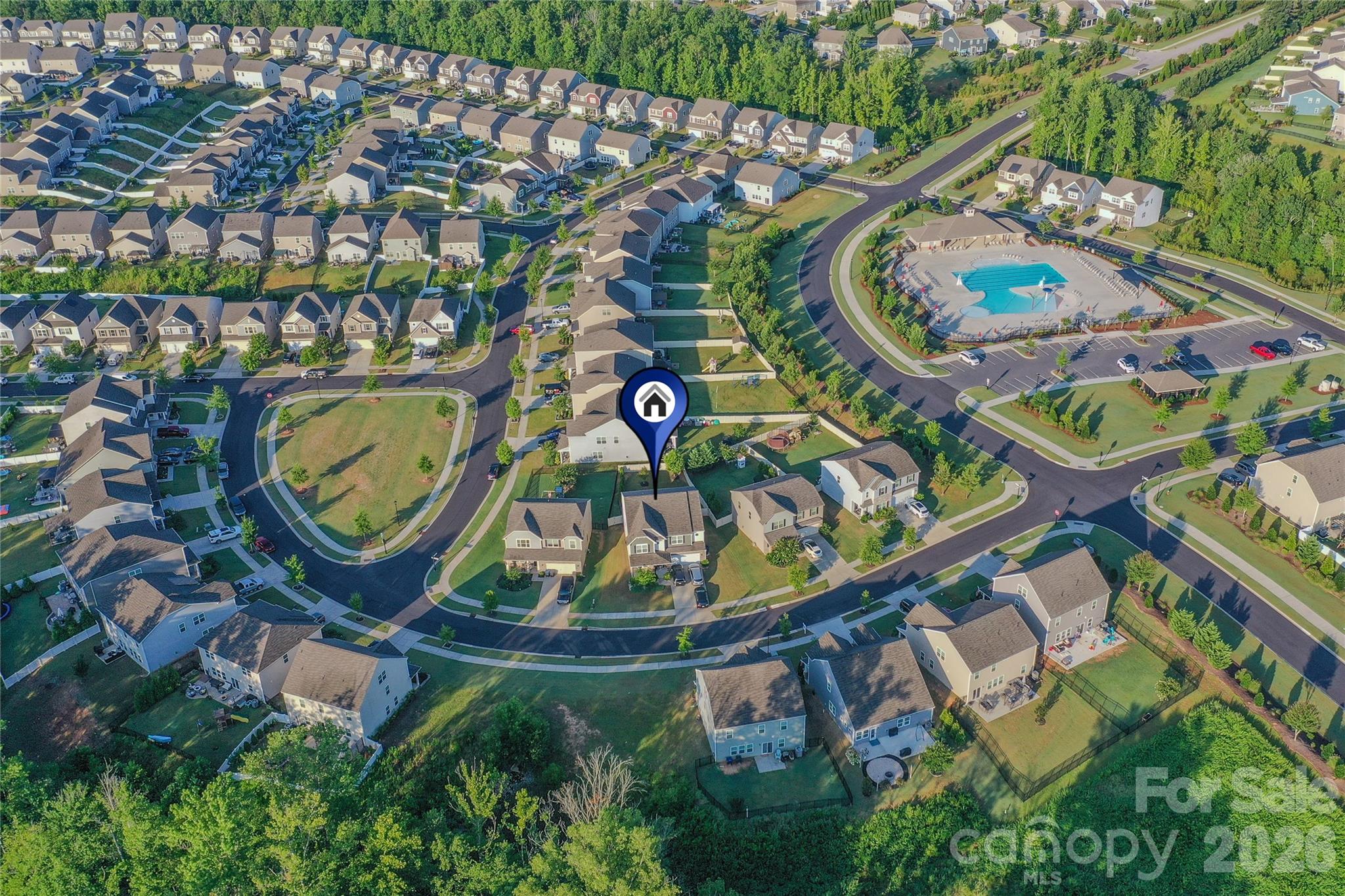 4261 Coachwhip Avenue Lancaster, SC 29720 - Photo 39 of 42 an aerial view of a swimming pool and outdoor space