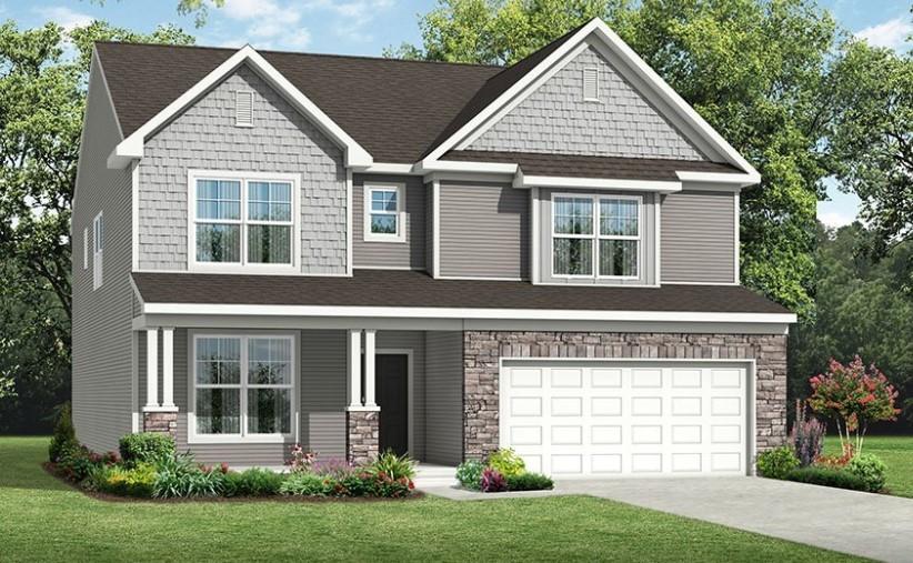 575 Redfish Way Hoschton, GA 30548 - Photo 1 of 1 front view of a house and a yard