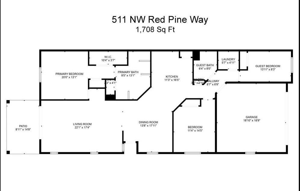 511 Northwest Red Pine Way Jensen Beach, FL 34957 - Photo 67 of 67 511 Floorplan