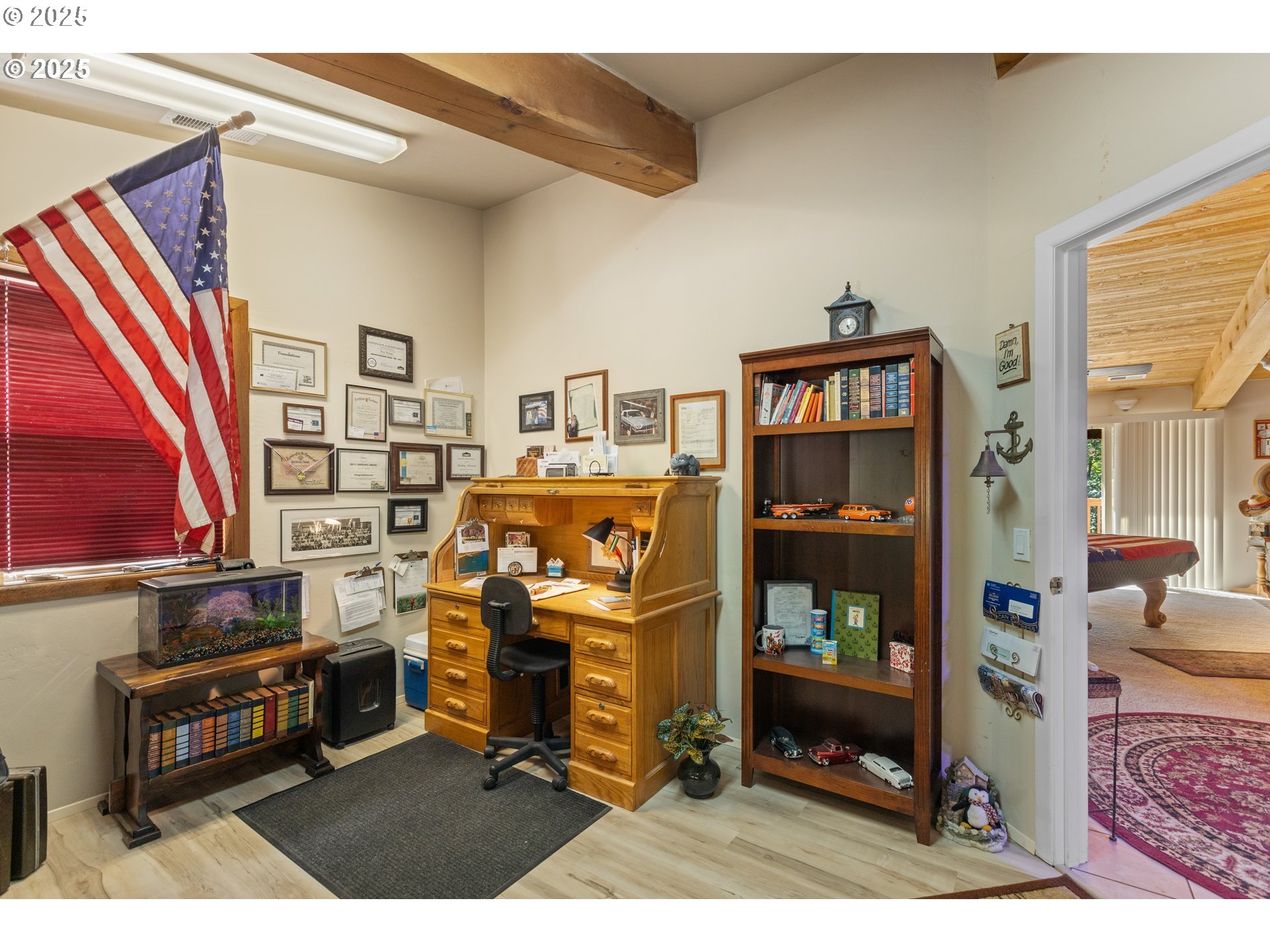 913 Starveout Creek Road Azalea, OR 97410 - Photo 22 of 27 a view of a workspace with furniture