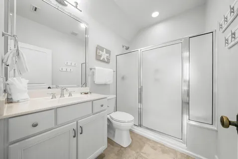 a view of a garden with a bench