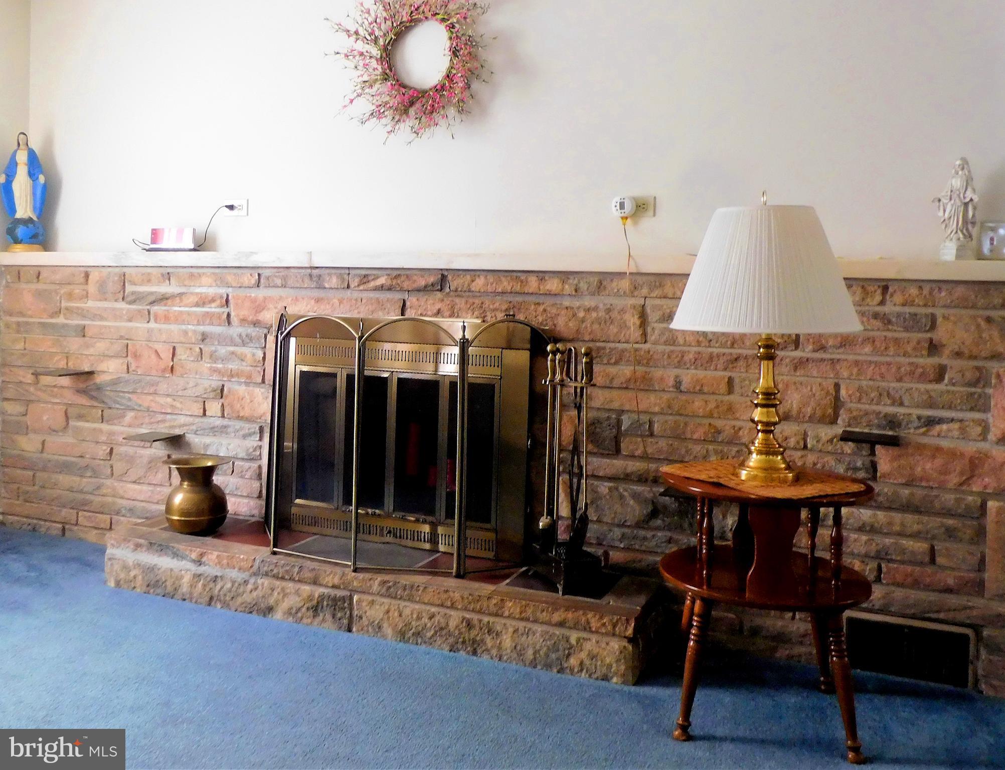 501 Lippincott Avenue Riverside, NJ 08075 - Photo 9 of 30 Stone fireplace living room