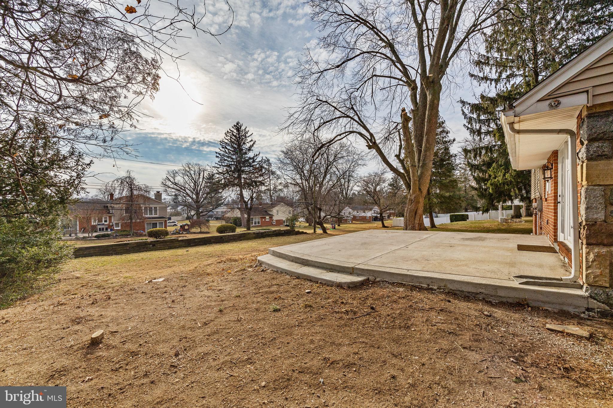 1221 Huntingdon Pike Huntingdon Valley, PA 19006 - Photo 44 of 48 a view of yard covered with snow in front of house