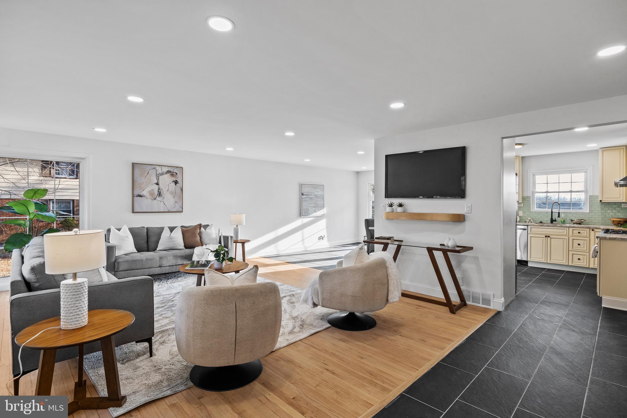 1221 Huntingdon Pike Huntingdon Valley, PA 19006 - Photo 6 of 48 a living room with furniture and a flat screen tv