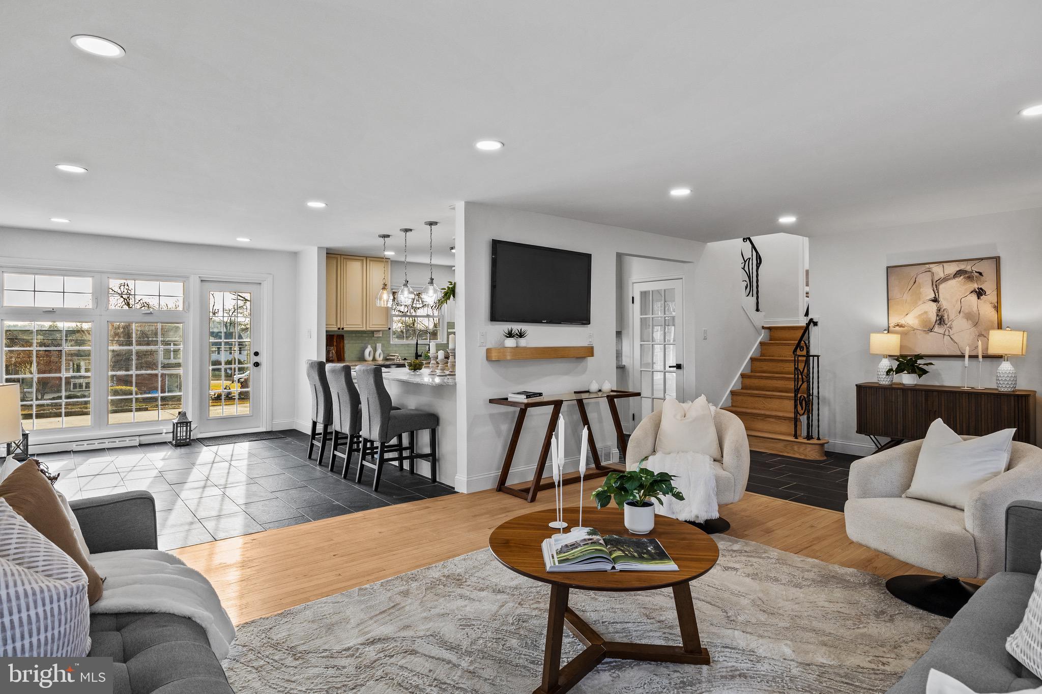 1221 Huntingdon Pike Huntingdon Valley, PA 19006 - Photo 10 of 48 a living room with furniture and wooden floor