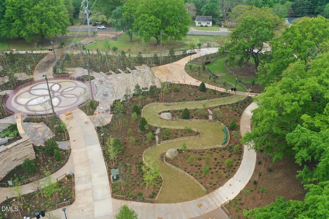 a aerial view of a house