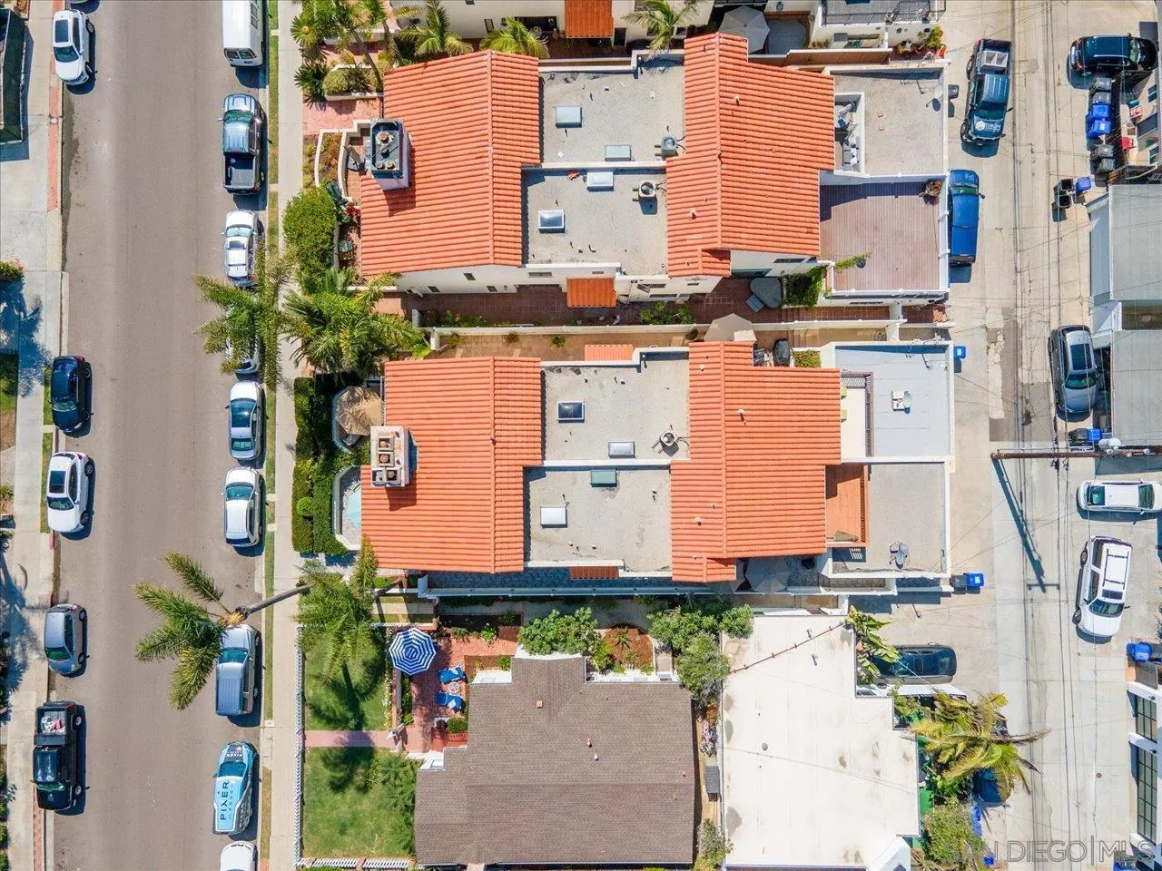 312 Bonair Street La Jolla, CA 92037 - Photo 37 of 40 an aerial view of residential houses with outdoor space and parking