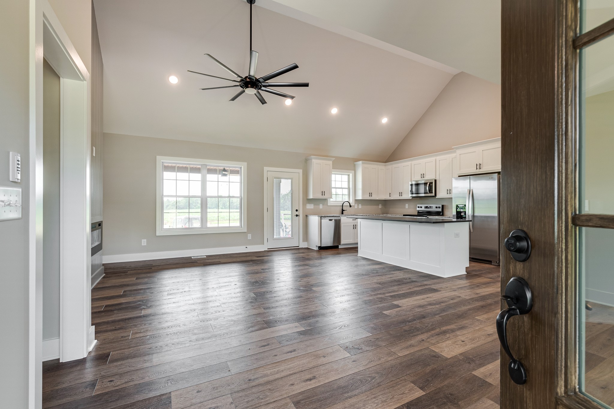 928 Butler Bridge Road Portland, TN 37148 - Photo 3 of 26 a view of kitchen with stove and wooden cabinets