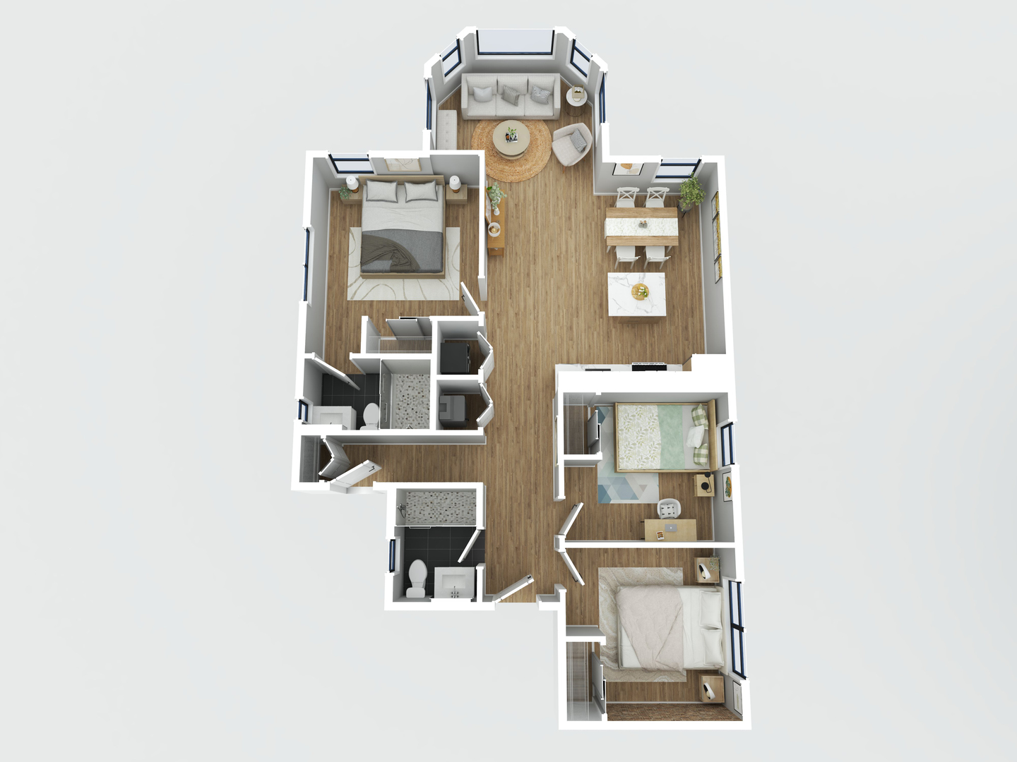 1548 West Juneway Terrace, Unit 2A Chicago, IL 60626 - Photo 12 of 18 a view of a hallway with seating area and bathroom