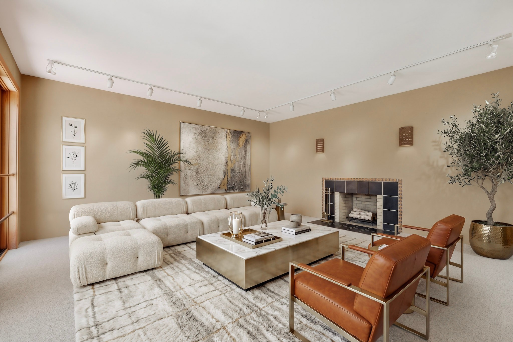 1404 Tesuque Creek Road Santa Fe, NM 87501 - Photo 23 of 55 Living room virtually staged