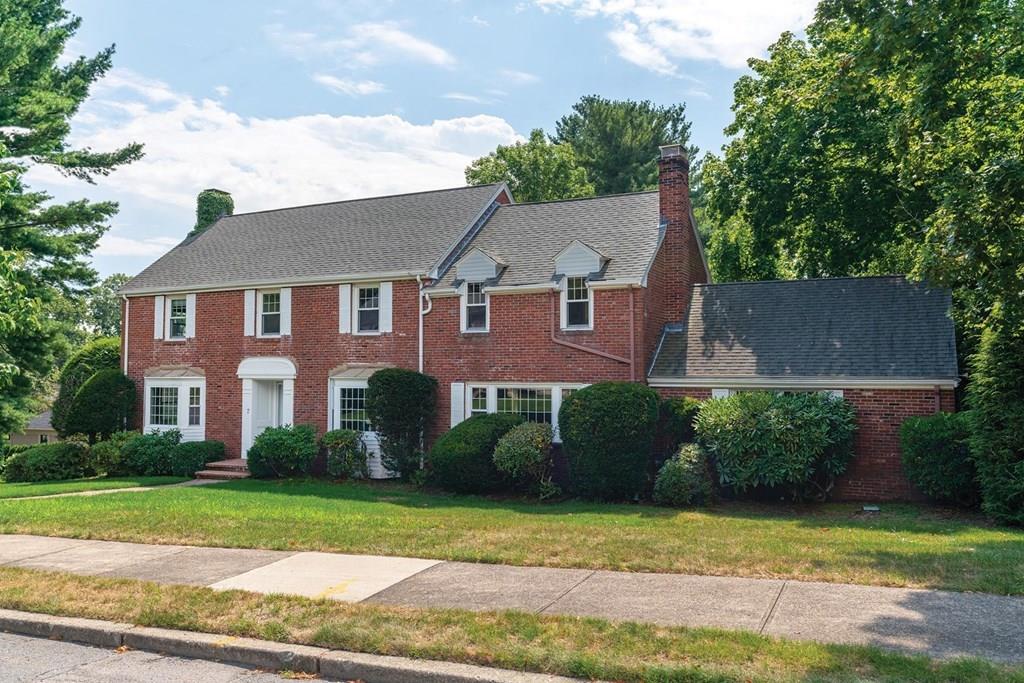 7 Dorothy Road Newton, MA 02459 - Photo 2 of 23 a front view of a house with a yard