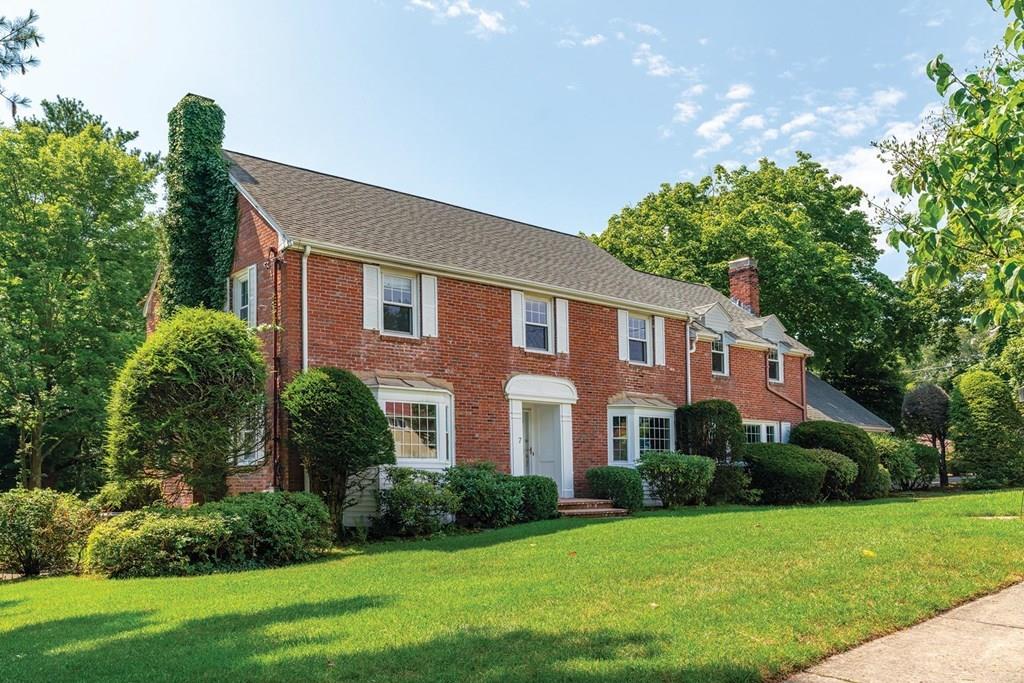 7 Dorothy Road Newton, MA 02459 - Photo 3 of 23 a front view of a house with a yard