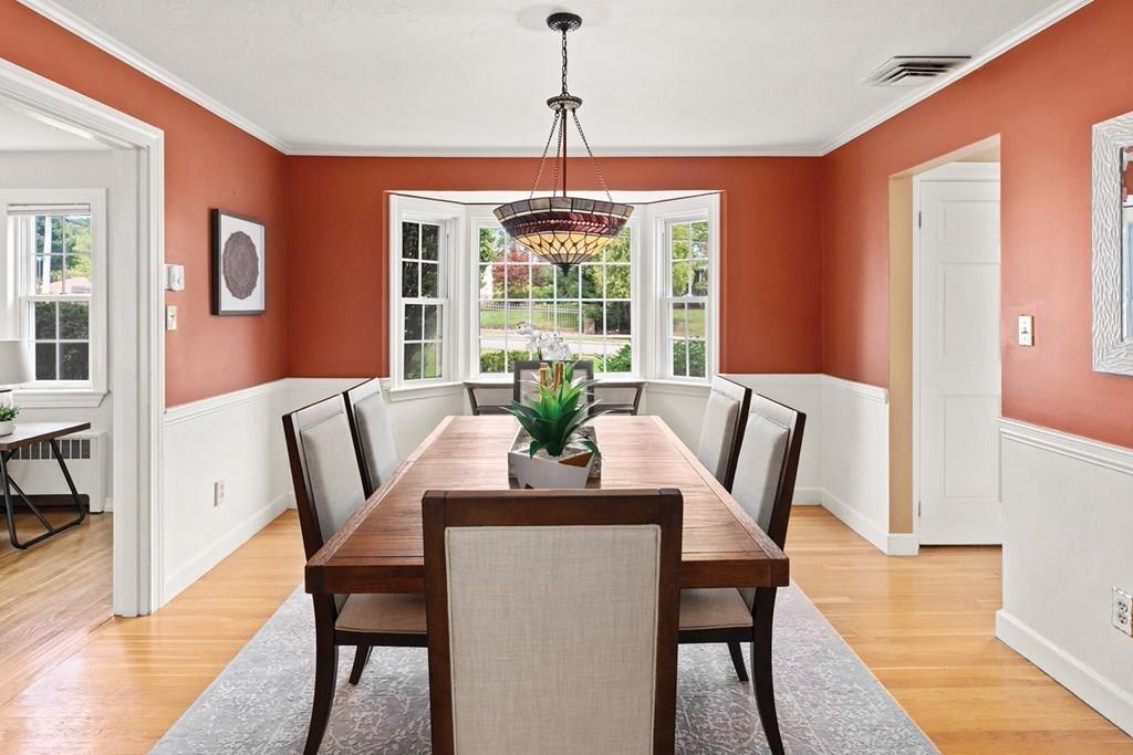 7 Dorothy Road Newton, MA 02459 - Photo 7 of 23 a view of a dining room with furniture window and wooden floor