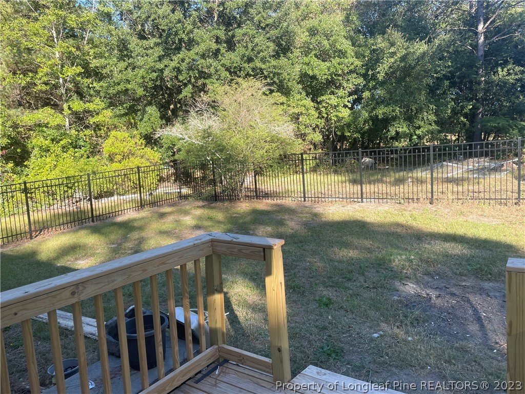 286 Doc Brown Road Raeford, NC 28376 - Photo 6 of 12 a view of yard from deck