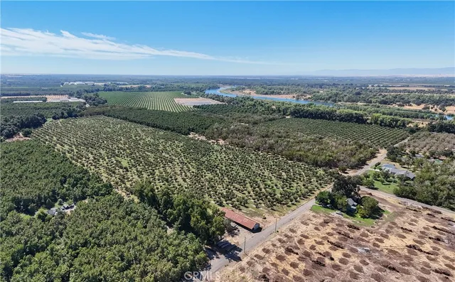 a view of a lake with a city
