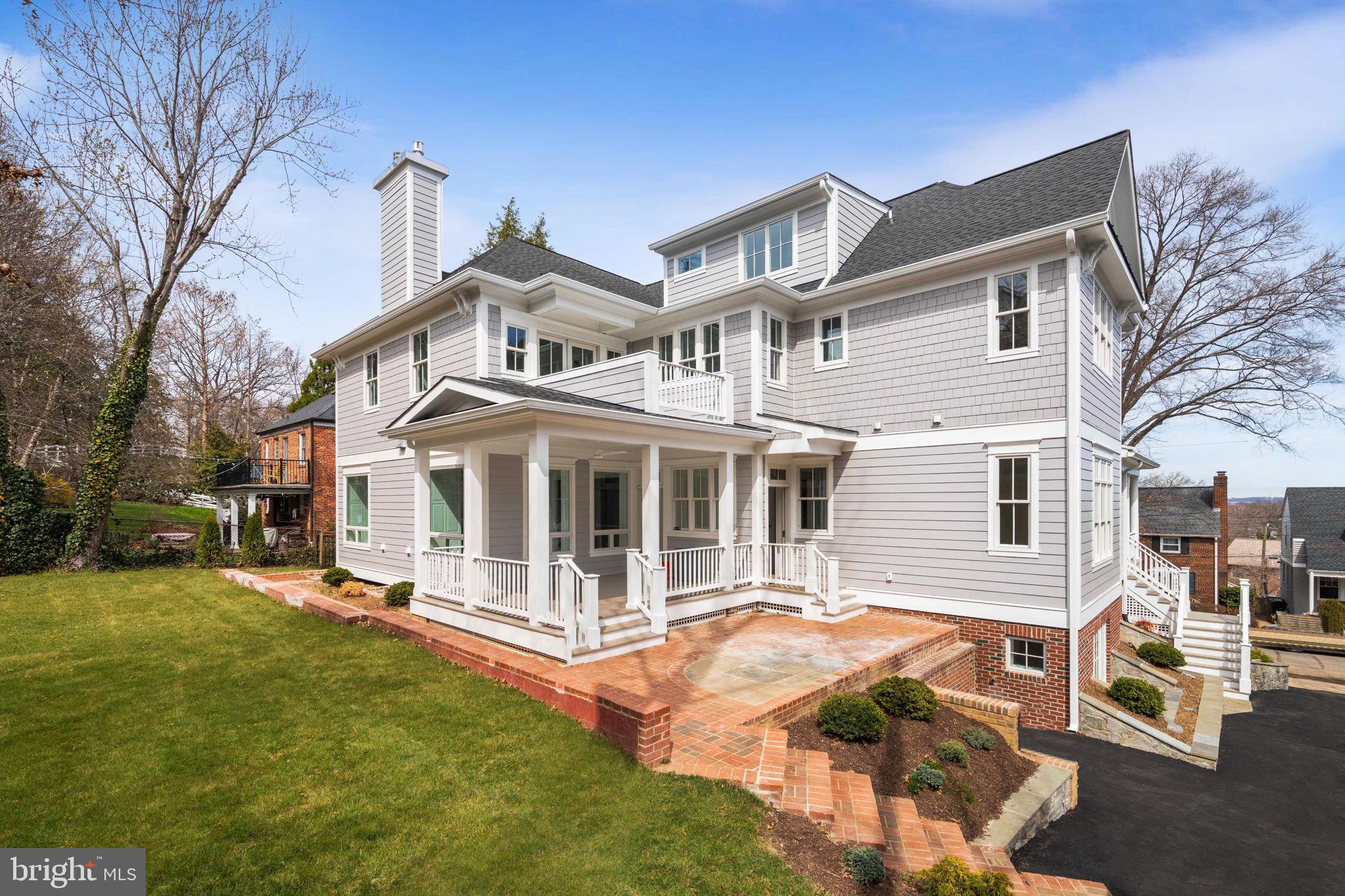 414 Rucker Place Alexandria, VA 22301 - Photo 125 of 135 Rear view w/ covered porch (could be screened)