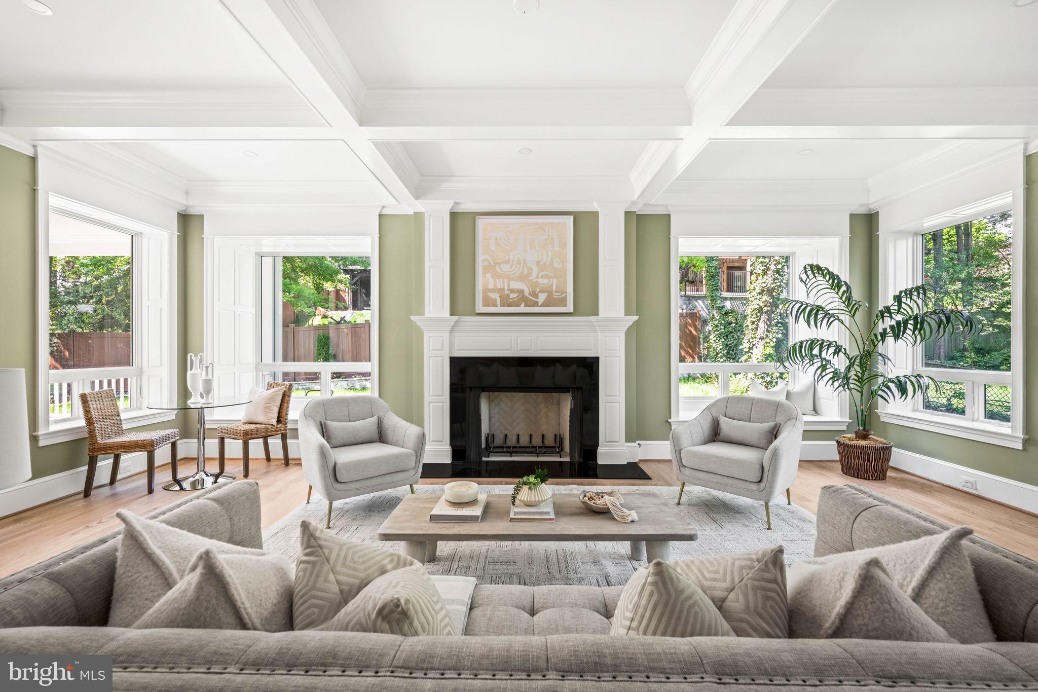 414 Rucker Place Alexandria, VA 22301 - Photo 24 of 135 a living room with furniture and a fireplace