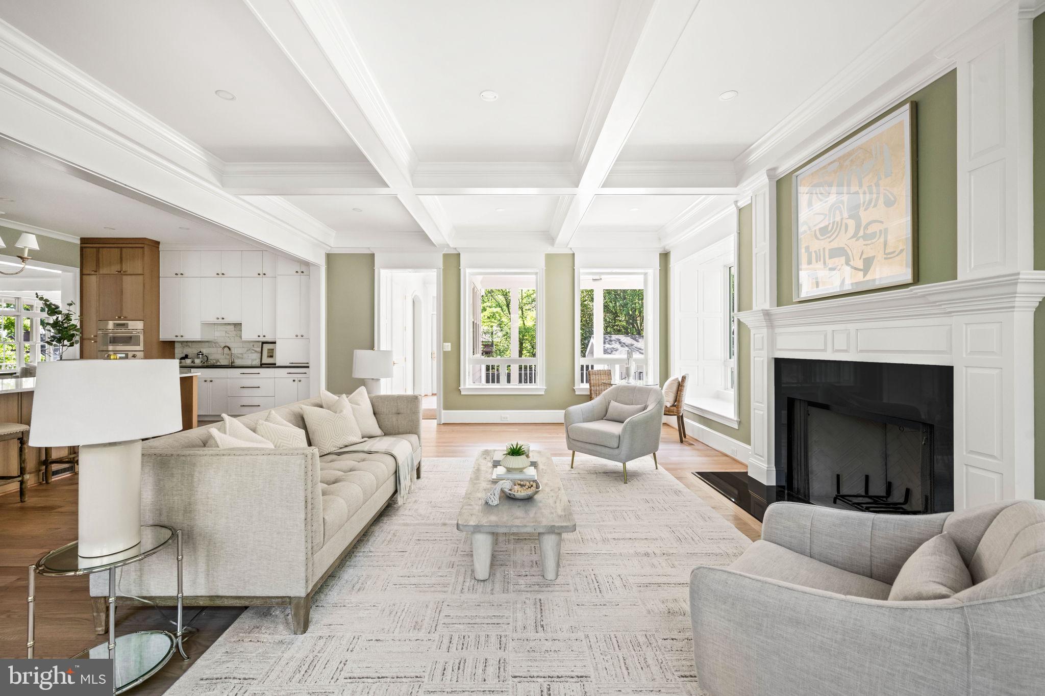 414 Rucker Place Alexandria, VA 22301 - Photo 27 of 135 a living room with furniture and a fireplace
